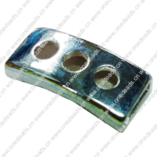 Slider, Zinc Alloy Bracelet Findinds, 30x19mm, Hole size:10x3mm, Sold by KG  