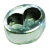 Slider, Zinc Alloy Bracelet Findinds, 14x11mm, Hole size:10x5mm, Sold by KG  
