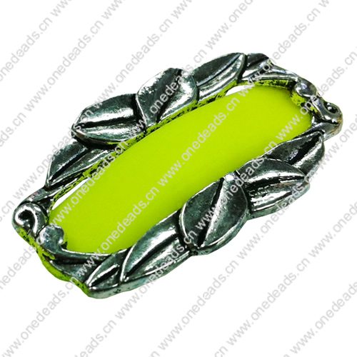 Slider, Zinc Alloy Bracelet Findinds, 40x23rmm, Hole size:10x6mm, Sold by KG 