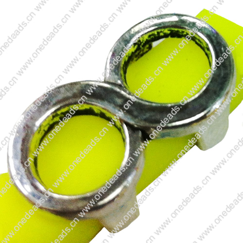 Slider, Zinc Alloy Bracelet Findinds, 23x15rmm, Hole size:10x6mm, Sold by KG 
