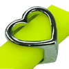 Slider, Zinc Alloy Bracelet Findinds, 15x15rmm, Hole size:10x6mm, Sold by KG  
