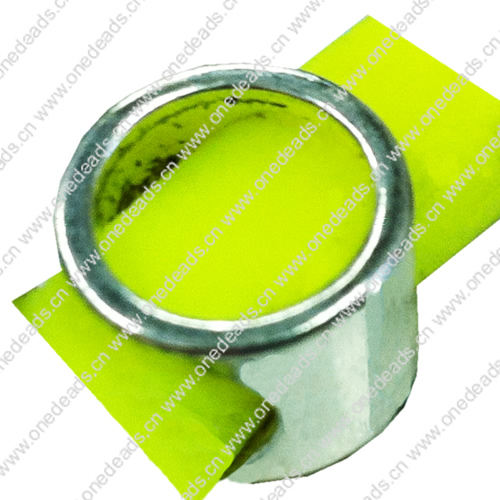 Slider, Zinc Alloy Bracelet Findinds, 15x15rmm, Hole size:10x6mm, Sold by KG 