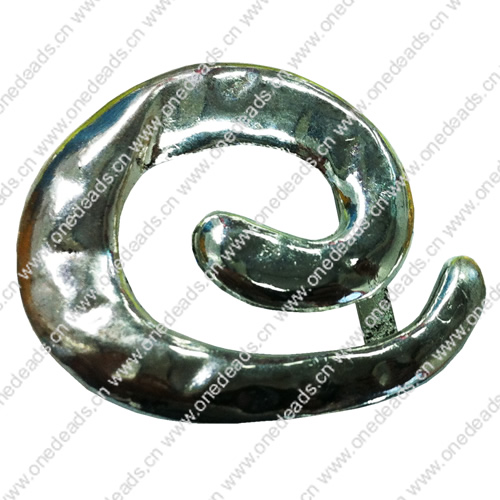 Slider, Zinc Alloy Bracelet Findinds, 40x47rmm, Hole size:25x5mm, Sold by PC 