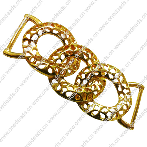 Handmade Zinc Alloy chain,67x24mm， Hole: 10x2.5mm ，Sold by KG 