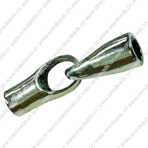 Clasps. Fashion Zinc Alloy Jewelry Findings. Lead-free. 35x8mm. Hole:5mm. Sold by KG