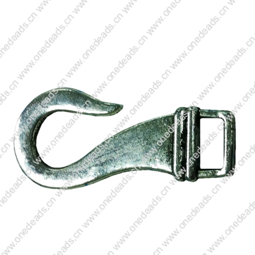 Clasps. Fashion Zinc Alloy Jewelry Findings. Lead-free.33x11mm. Hole:7mm. Sold by KG
