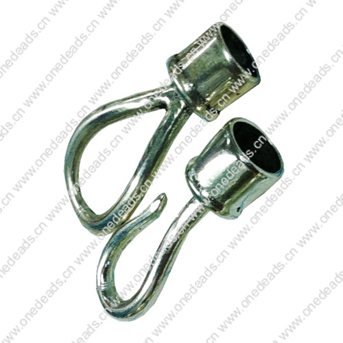Clasps, Zinc Alloy Jewelry Findings Lead-free, 14x33mm 11x30mm, Hole:4mm, Sold by Bag