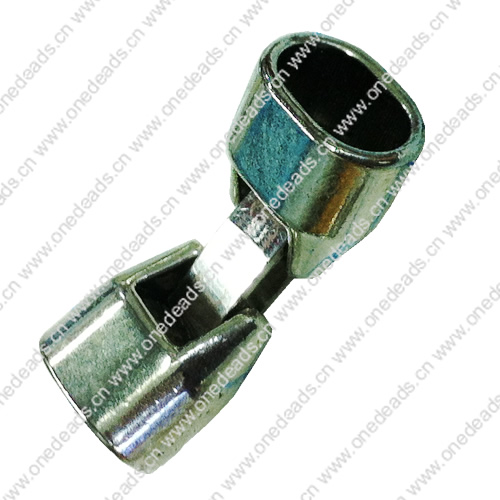 Clasps. Fashion Zinc Alloy Jewelry Findings. 35x12mm. Hole:10x7mm. Sold by PC