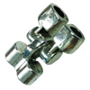 Magnetic Clasps, Zinc Alloy Bracelet Findinds, 25x15mm, Hole size:5mm, Sold by Bag
