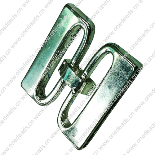 Clasps. Fashion Zinc Alloy Jewelry Findings. 34x35mm. Hole:32x2mm. Sold by Pair
