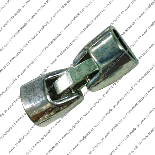 Clasps. Fashion Zinc Alloy Jewelry Findings. 23x8mm. Hole:7x3mm. Sold by Bag