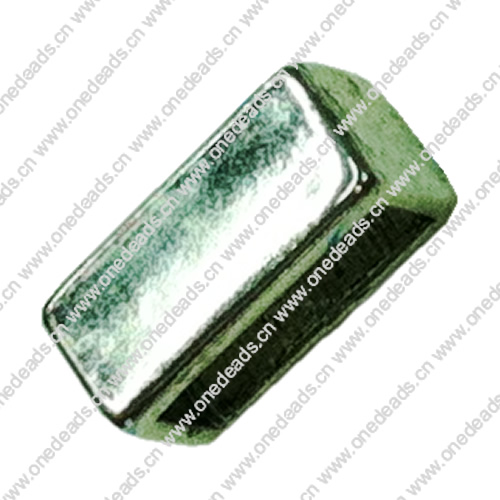 Slider, Zinc Alloy Bracelet Findinds, 10x5mm, Hole size:8.5x3mm, Sold by KG 