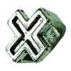 Slider, Zinc Alloy Bracelet Findinds, 14x15mm, Hole size:10x7mm, Sold by KG  
