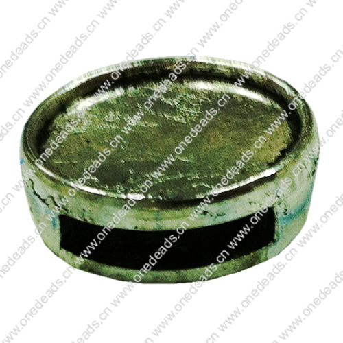Slider, Zinc Alloy Bracelet Findinds, 15x15mm, Hole size:12x2.5mm, Sold by KG 