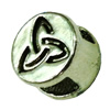 Slider, Zinc Alloy Bracelet Findinds, 12x12mm, Hole size:7x3mm, Sold by KG 
