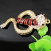 Crystal Zinc alloy Pendant, Fashion jewelry findings, Many colors for choice, Animal 73x36mm, Sold By PC