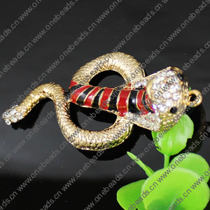 Crystal Zinc alloy Pendant, Fashion jewelry findings, Many colors for choice, Animal 73x36mm, Sold By PC