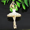 Crystal Zinc alloy Pendant, Fashion jewelry findings, Many colors for choice, People 80x40mm, Sold By PC