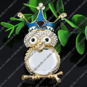 Crystal Zinc alloy Pendant, Fashion jewelry findings, Many colors for choice, Animal 70x57mm, Sold By PC