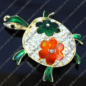 Crystal Zinc alloy Pendant, Fashion jewelry findings, Many colors for choice, Animal 75x56x19mm, Sold By PC