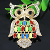 Crystal Zinc alloy Pendant, Fashion jewelry findings, Many colors for choice, Animal 57x4mm, Sold By PC
