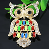 Crystal Zinc alloy Pendant, Fashion jewelry findings, Many colors for choice, Animal 57x4mm, Sold By PC