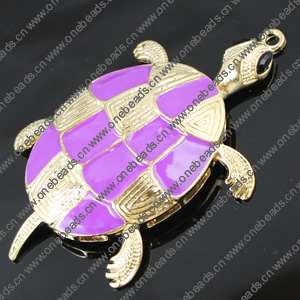 Crystal Zinc alloy Pendant, Fashion jewelry findings, Many colors for choice, Animal 75x76mm, Sold By PC
