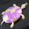 Crystal Zinc alloy Pendant, Fashion jewelry findings, Many colors for choice, Animal 75x76mm, Sold By PC
