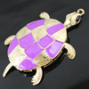 Crystal Zinc alloy Pendant, Fashion jewelry findings, Many colors for choice, Animal 75x76mm, Sold By PC