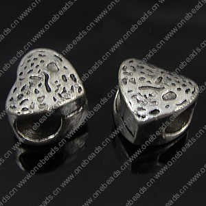 Europenan style Beads. Fashion jewelry findings. 11x11mm, Hole size:5mm. Sold by Bag 