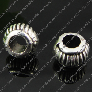 Europenan style Beads. Fashion jewelry findings. 5x7mm, Hole size:4mm. Sold by Bag 