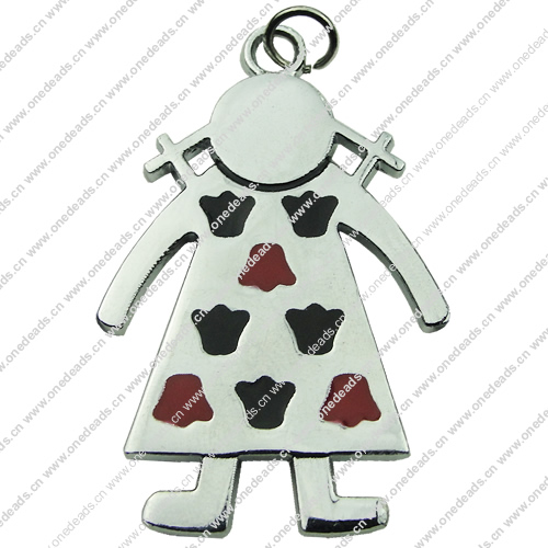 Zinc Alloy Enamel Pendant. Fashion Jewelry Findings. 30x47mm. Sold by PC