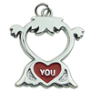 Zinc Alloy Enamel Pendant. Fashion Jewelry Findings. 30x38mm. Sold by PC
