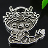 Pendant. Fashion Zinc Alloy jewelry findings. Animal 22x18mm. Sold by Bag
