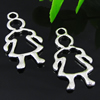 Pendant. Fashion Zinc Alloy jewelry findings. People 25x12mm. Sold by Bag
