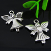 Pendant. Fashion Zinc Alloy jewelry findings. Angel 21x19mm. Sold by Bag