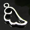 Pendant. Fashion Zinc Alloy jewelry findings. Wings 18x8mm. Sold by Bag
