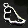 Pendant. Fashion Zinc Alloy jewelry findings. Wings 18x8mm. Sold by Bag