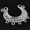Connector. Fashion Zinc Alloy Jewelry Findings. 18x52mm. Sold by Bag   
