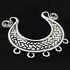 Connector. Fashion Zinc Alloy Jewelry Findings. 18x52mm. Sold by Bag   