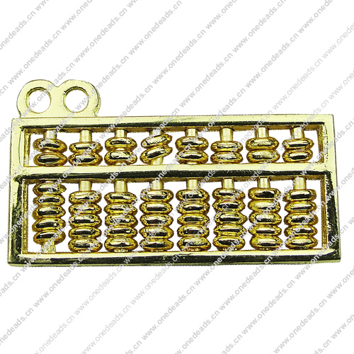 Zinc alloy Pendant, Fashion jewelry findings, Many colors for choice, abaci 20x35mm, Sold By PC