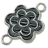 Zinc Alloy Enamel Connector, Fashion jewelry findings, Many colors for choice, Flower 14x22mm, Sold by PC
