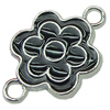 Zinc Alloy Enamel Connector, Fashion jewelry findings, Many colors for choice, Flower 14x22mm, Sold by PC