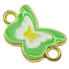 Zinc Alloy Enamel Connector, Fashion jewelry findings, Many colors for choice, Animal 19x12mm, Sold by PC