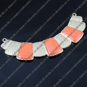 Zinc Alloy Enamel Connector, Fashion jewelry findings, Many colors for choice,  110x27mm, Sold by PC