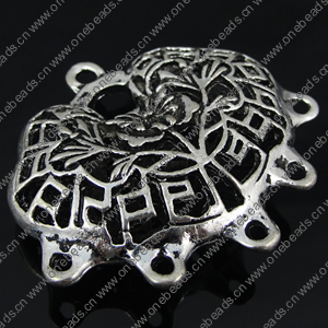 Connector. Fashion Zinc Alloy Jewelry Findings. 40x42mm. Sold by PC  