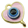 Zinc Alloy Enamel Connector, Fashion jewelry findings, Many colors for choice, Flower 11x15mm, Sold by PC
