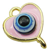 Zinc Alloy Enamel Connector, Fashion jewelry findings, Many colors for choice, Flower 11x15mm, Sold by PC