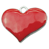 Zinc Alloy Enamel Connector, Fashion jewelry findings, Many colors for choice, Heart 21x26mm, Sold by PC
