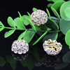 20x11mm Crystal European Bead Metal Gold Plated Rhinestone Loose Beads For Necklace Bracelet DIY Jewelry Accessories
